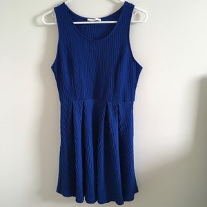 Royal Blue Lush Skater Dress